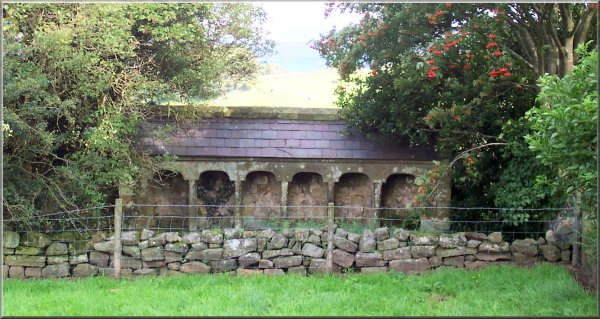 Alcoves for Skep bee hives at Dale Head