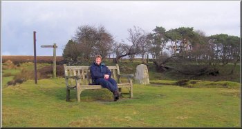 Seat by the millennium stone near Lastingham