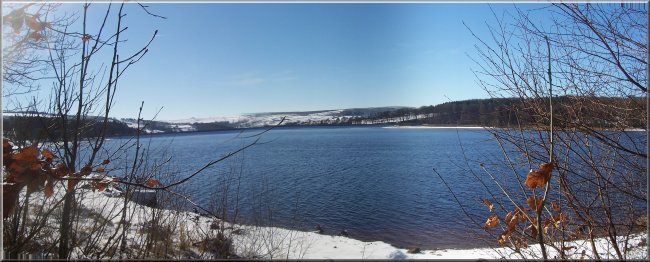 Swinsty reservoir looking towards the dam