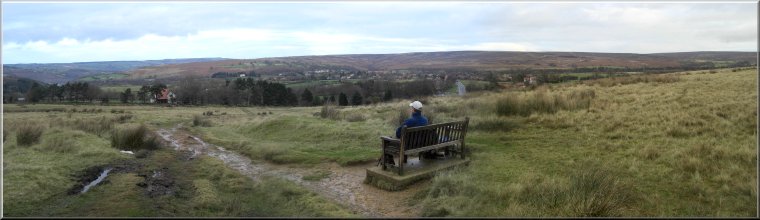 Seat with a good view over Goathland