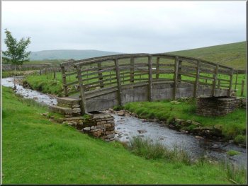 . . . to a footbridge over West Gill 