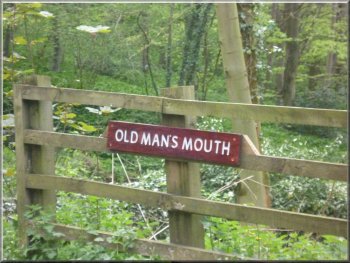 Entrance to The Old Man's Mouth car park