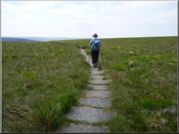 Pennine Way path approaching Withins Height