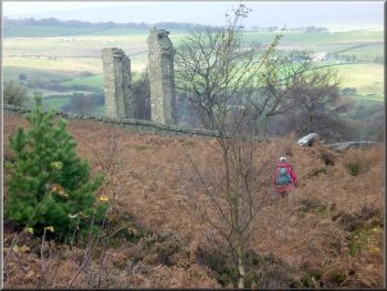 Approaching Yorke's folly from Guise Cliff