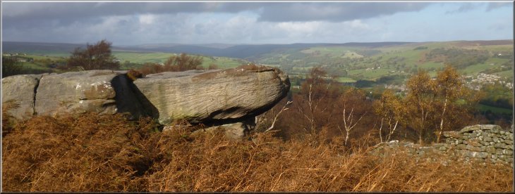 Looking up Nidderdale from the end of Guise Cliff near Yorke's Folly