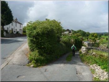 Start of the access road to Wanlass Farm