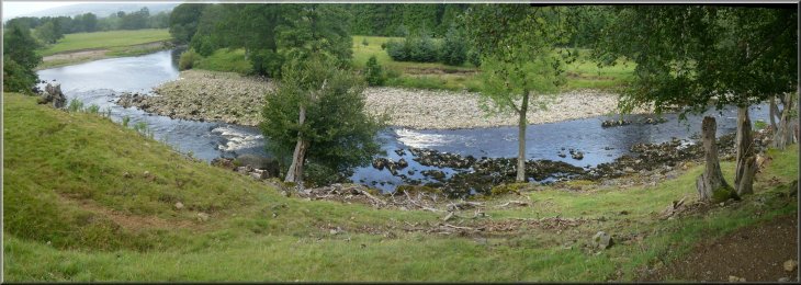 Rapids on the River Ure in Wensleydale near West Witton