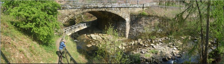 The North York Moors railway bridge over Eller Beck 