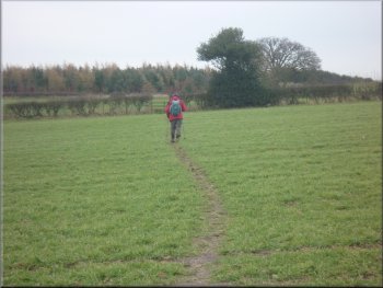 Crossing several very muddy fields