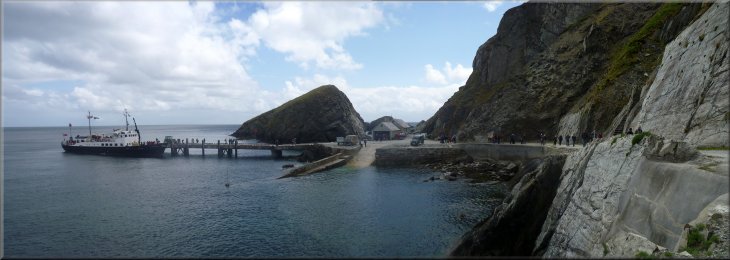 The jetty on Lundy Island