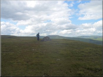 The summit cairn on High Pike Hill