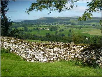 View across Wensleydale from the path