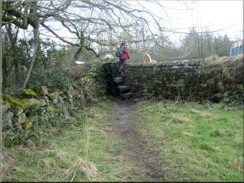 Stile to the lay-by at the end of the walk