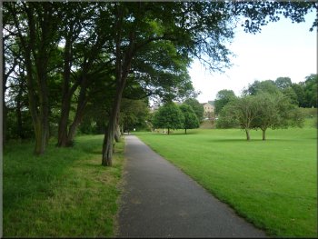 The large riverside park in Ilkley