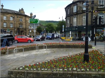 Ilkley town centre at the A65