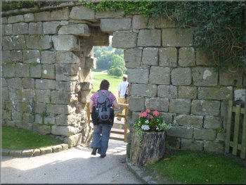Gateway through the wall to Bolton Abbey & the River Wharfe