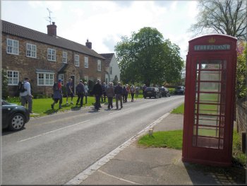 Setting off through Roecliffe village