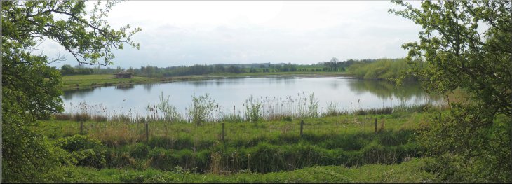 The gravel pit lake in the south west of the reserve