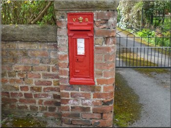 Victorian pillar box in Roecliffe
