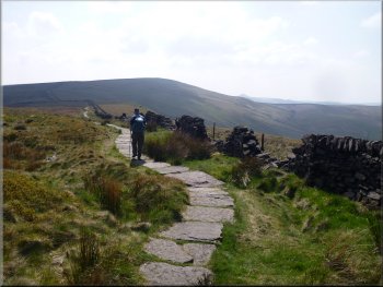 Paved path heading for Shining Tor