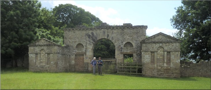 Elaborate stone gateway arch
