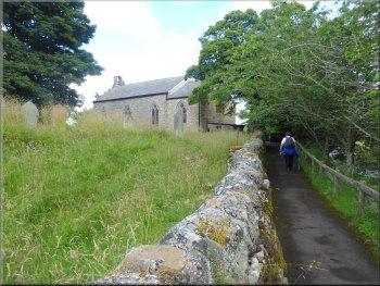 Approaching the church of St. Peter at Corn Mill