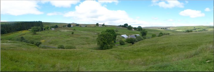 Looking back over the valley of Swinhope Burn