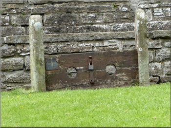 The old village stocks by the market cross