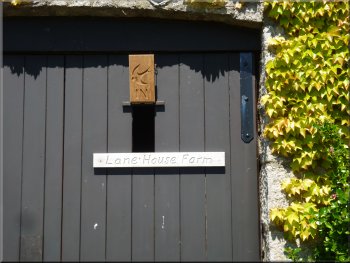 Swallows' door to their nesting site in the barn