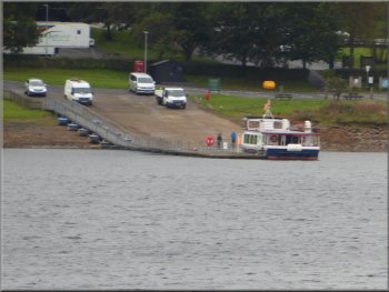 The ferry beginning its journey from the Leaplish jetty