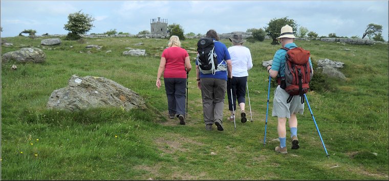 Making our way through the limestone outcrops to the Hospice on Hampsfell