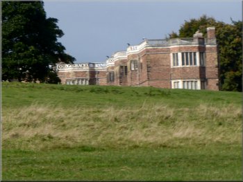 A glimps of Temple Newsam House from the track at SE362319