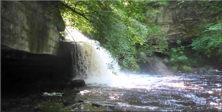 Cauldron Falls seen from the north side of Walden Beck