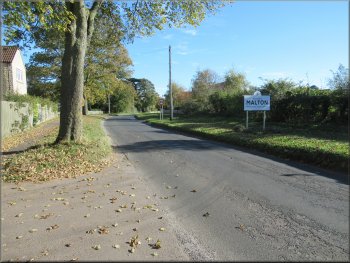 Boundary marker at the edge of Malton