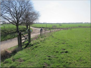 Stile on to the Plumpton Hall access road
