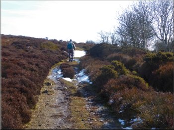 Climbing across the open moor to our first rocky outcrop