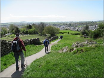 Following the path down to Ulverston