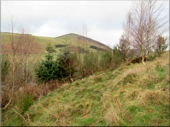 Lee Pen seen from the path to the hill fort