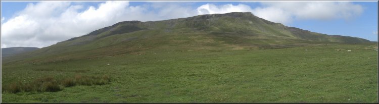 Looking up to The Nab on Wild Boar fell