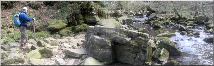 The West Beck approaching Mallyan Spout waterfall 