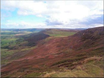 Looking east along Cringle Moor to the Wainstones
