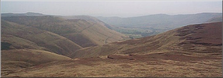 Looking into Edale from Rushup Edge