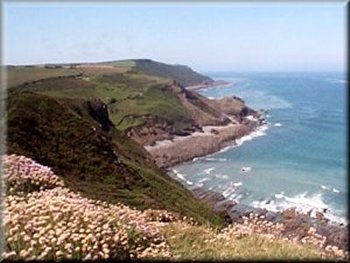 Headlands south of Widemouth Bay 