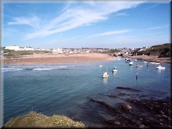 Bude from accross the harbour