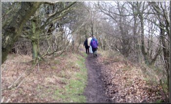 Returning to Sutton Bank along tyhe cliff top path