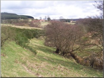 Crossing a side valley to Staindale beck
