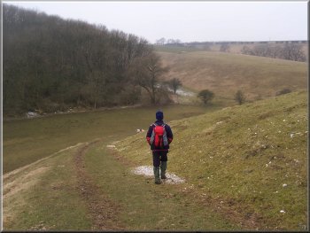 Following the Wolds Way into Brubber Dale