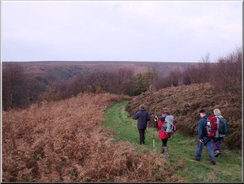 Starting the descent into the Hole-of-Horcum