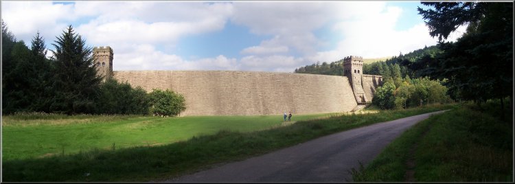 The Derwent Dam where the Dam Buster squadron practiced during the second world war