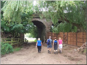 Track under the disused railway at the edge of Spofforth 